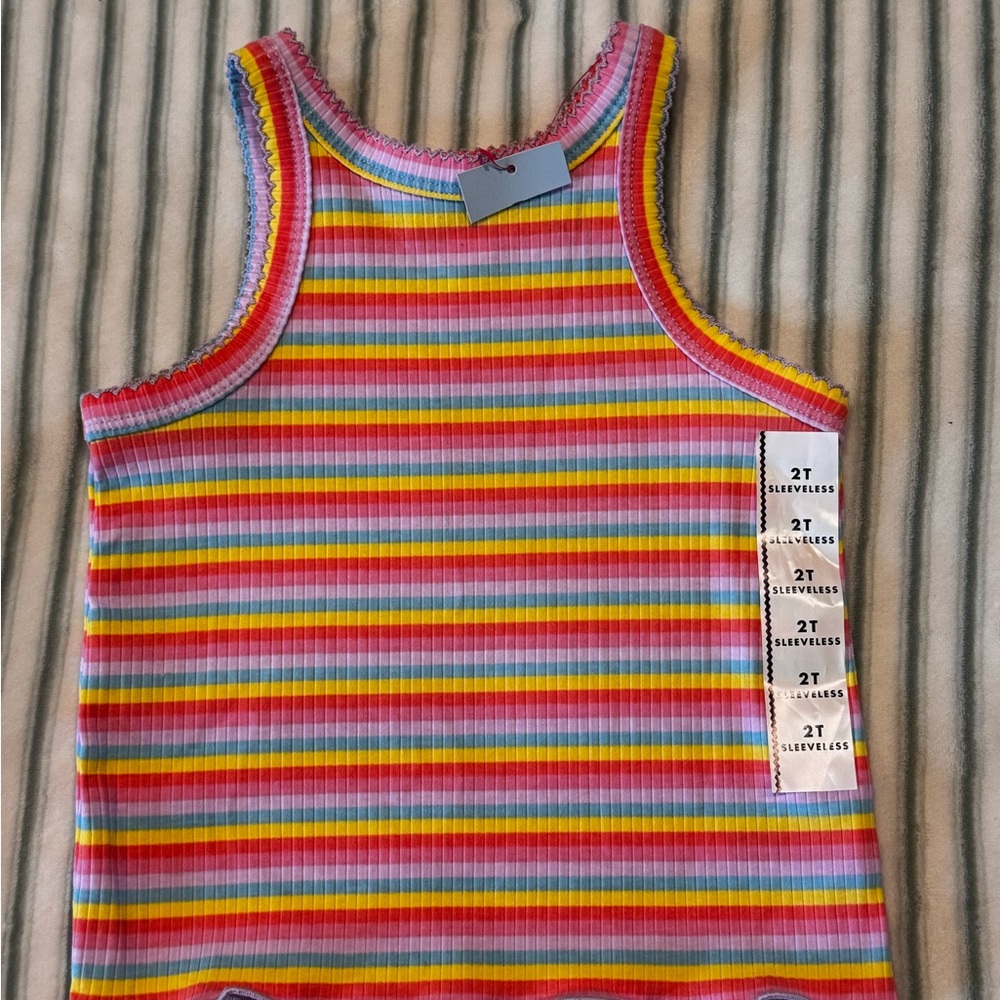 Cat & Jack Multicolor Striped Tank Top